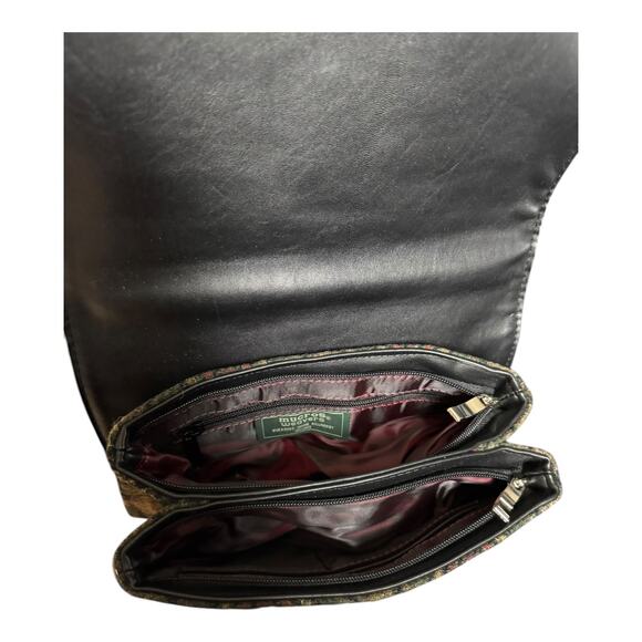 MUCROSS WEAVERS Irish Tweed Wool green & red Fiona Top Handle Crossbody - Picture 9 of 16